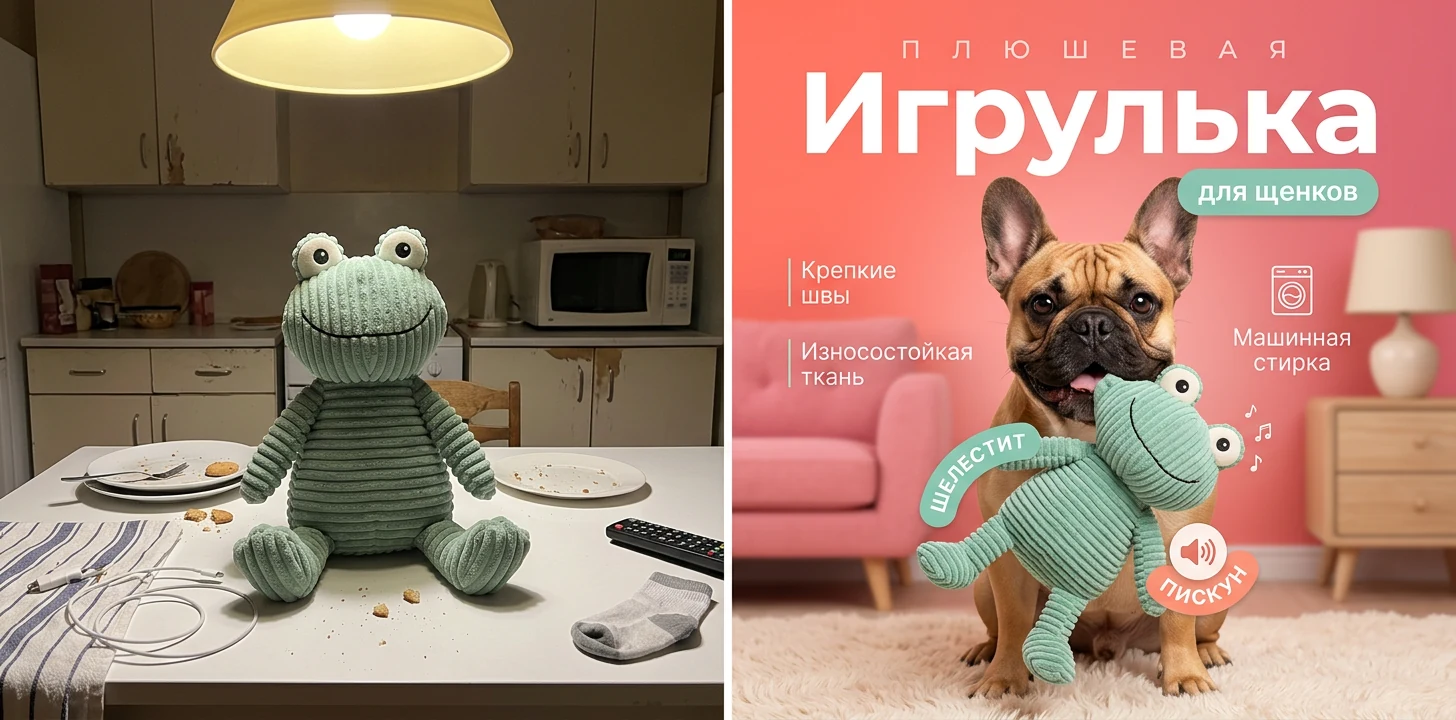 Пример коммерческого визуала: фон для фото товара: белый, интерьерный или цветной — пример работы Зеркало ПроАрт