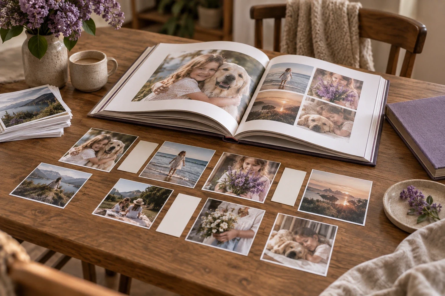 Разворот персональной книги по семейным фотографиям — этап или дополнительный пример 1 к статье «Индивидуальная книга по фотографиям»