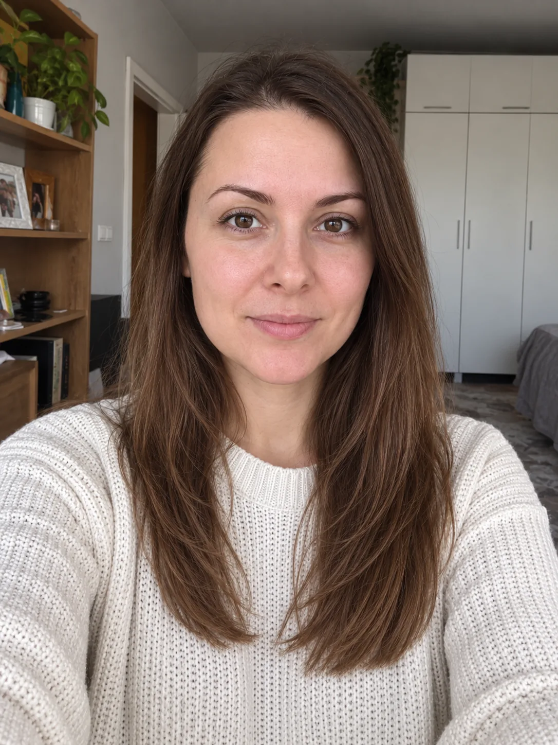 Исходное селфи до подготовки