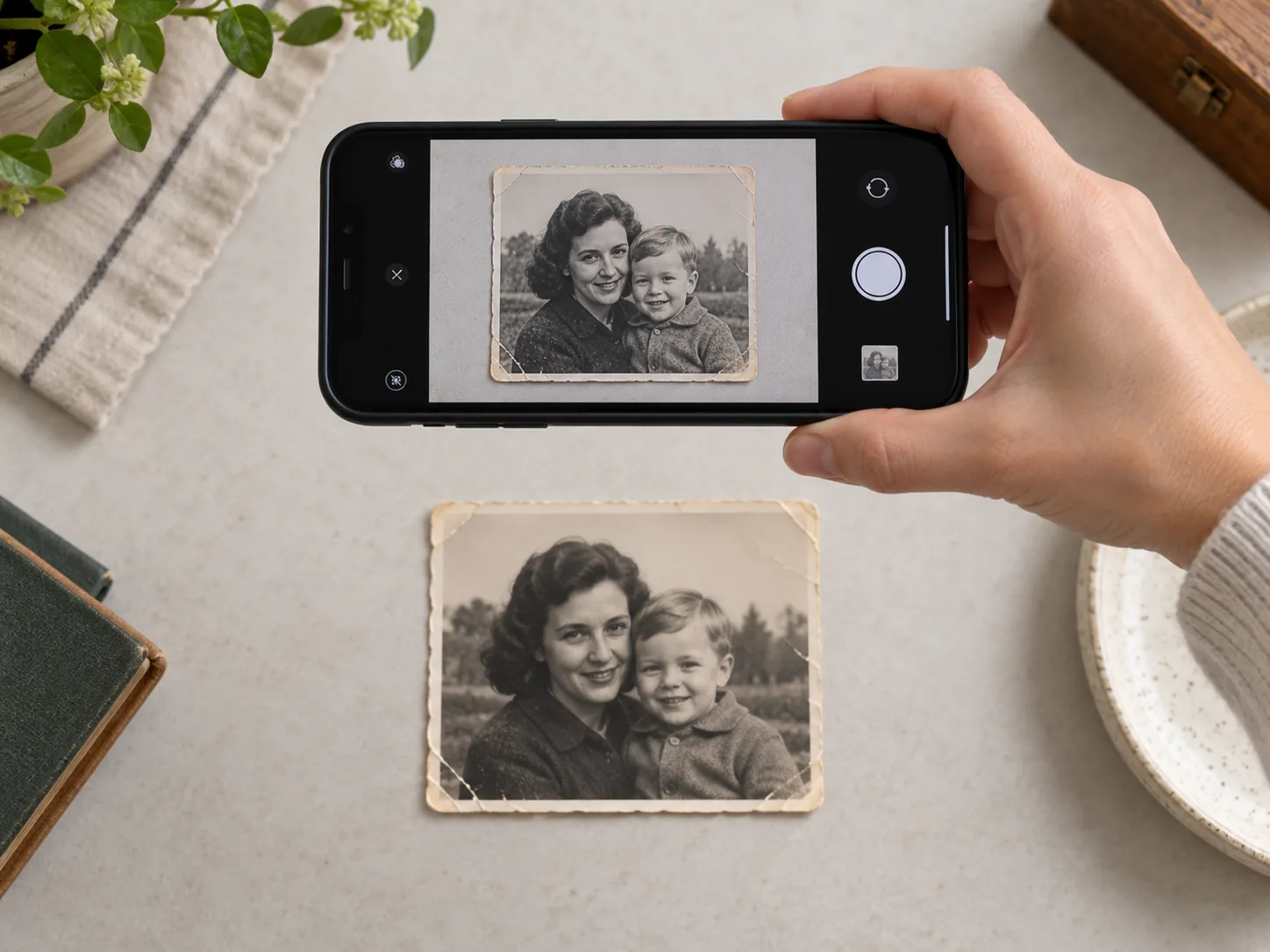 Как правильно сфотографировать старую фотографию на телефон без бликов