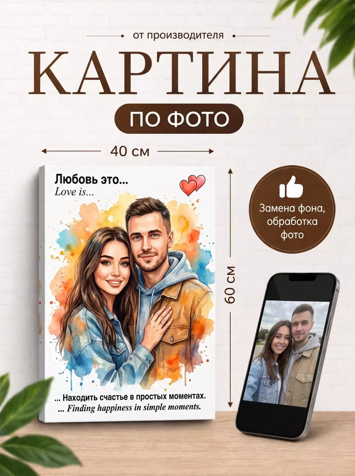 Картина по фото на заказ 40х60_1