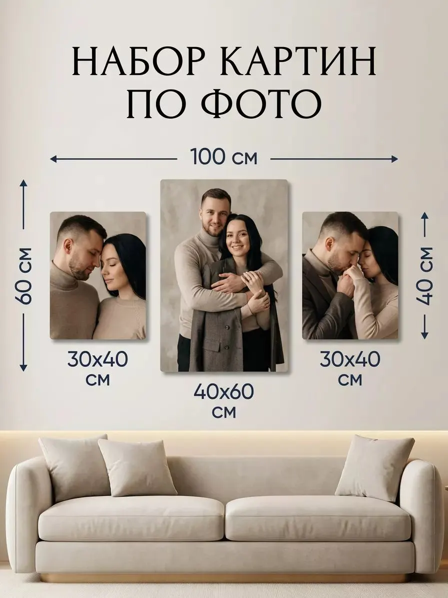 Картина по фото на заказ 3 шт_1