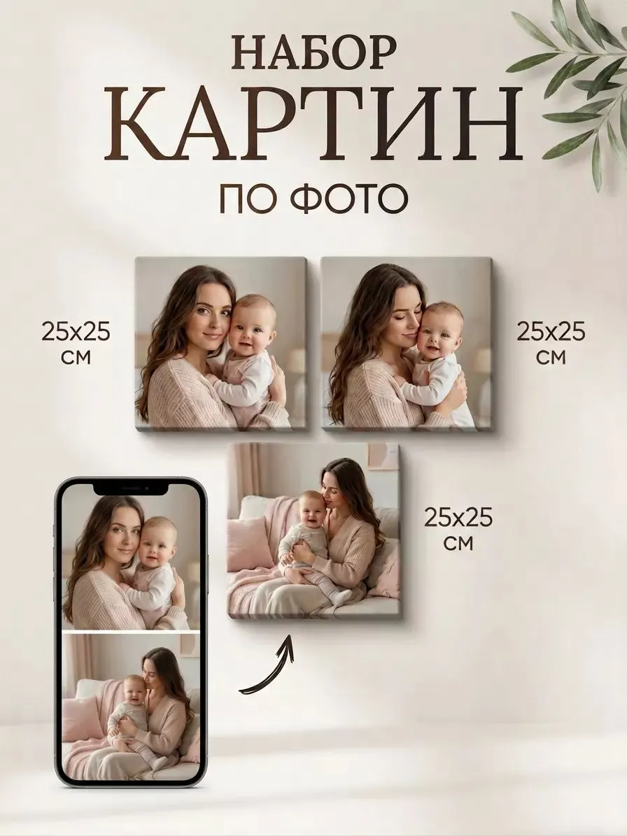 Картина по фото на заказ 3 шт_1