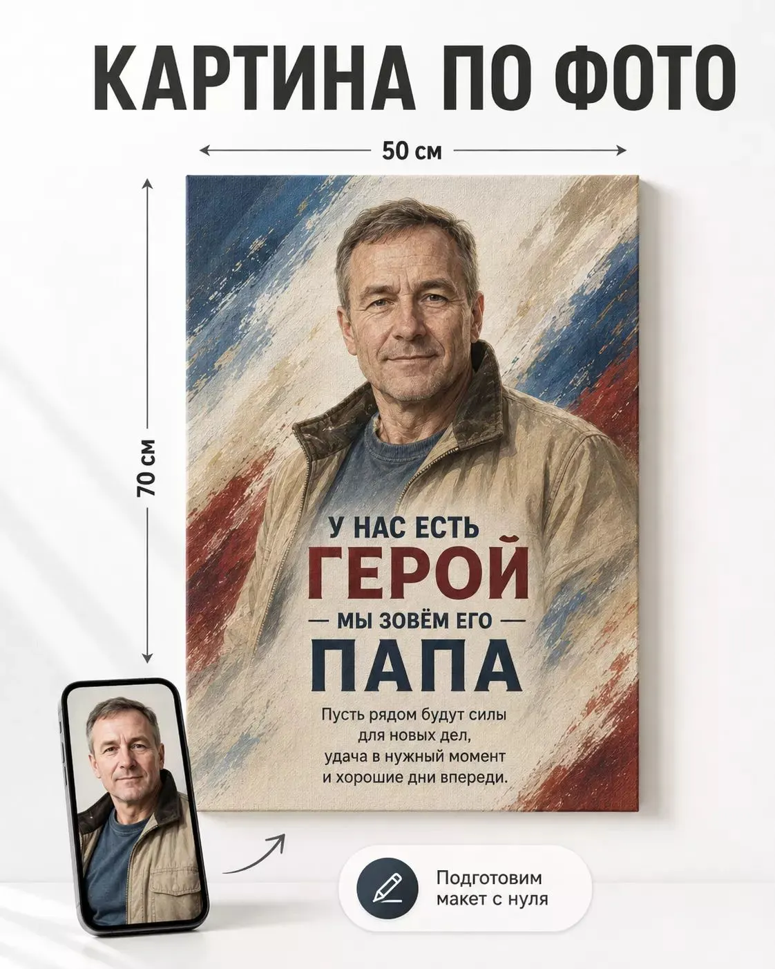 Картина по фото на заказ 50х70_1
