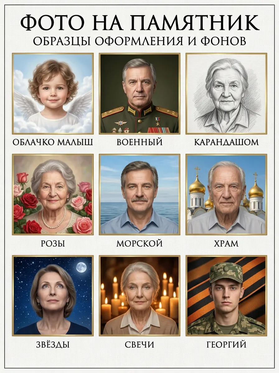 Подготовка фото для фотокерамики на памятник — пример 10