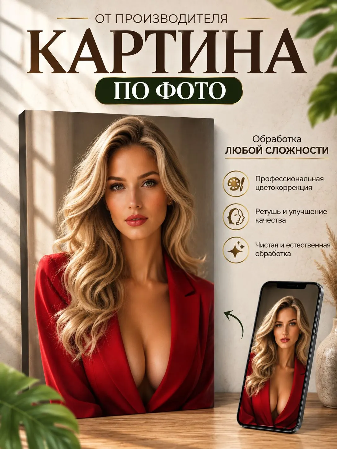 Зеркало ПроАрт Картина 60х100 см_1