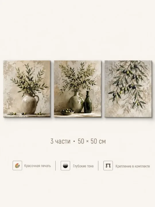 Зеркало ПроАрт Картина по фото на заказ 3 шт 50х50 см_2