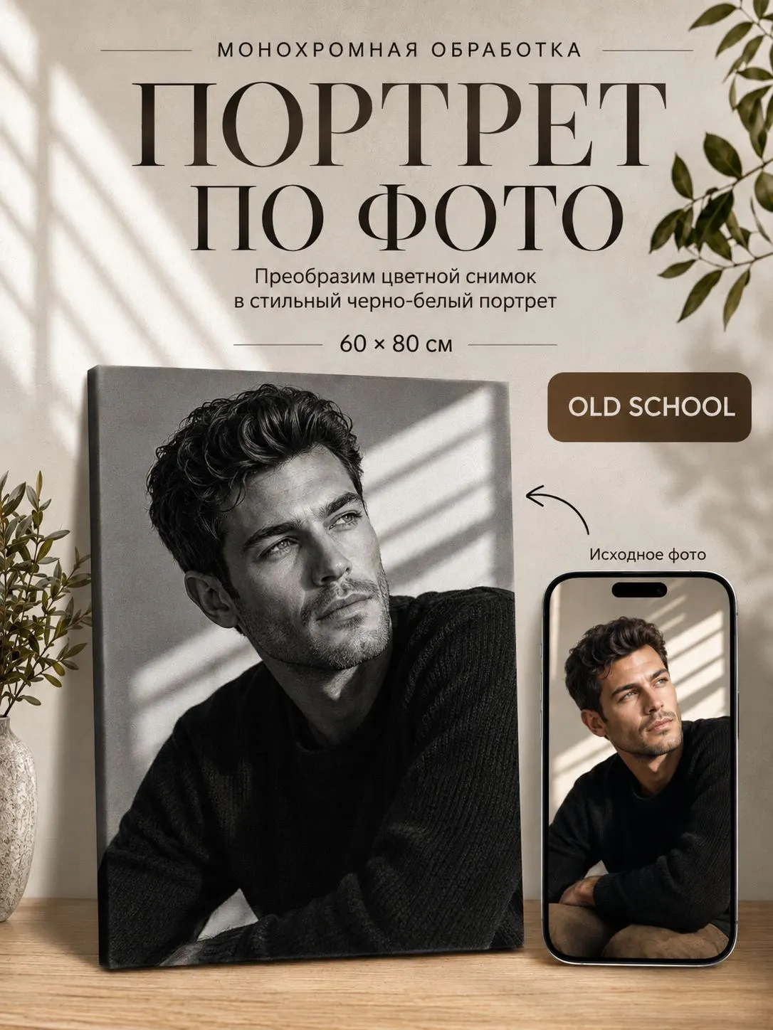 Зеркало ПроАрт Картина по фото 60х80 см_1