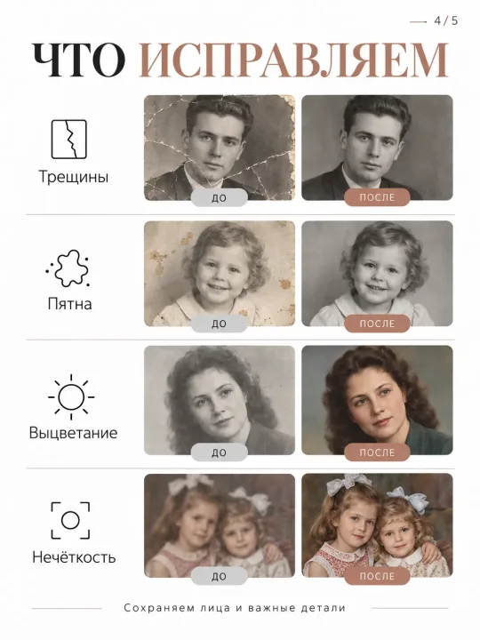 Реставрация старых фотографий онлайн · фото 4