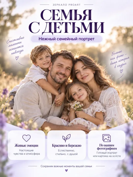 Семейный портрет по фото онлайн · фото 4