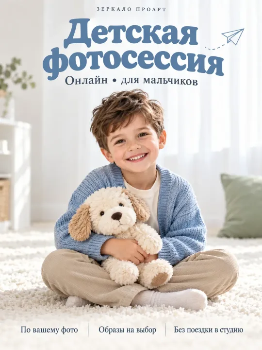 Фотосессия для мальчика онлайн