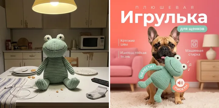 Пример: Нейрофотосессия товаров онлайн