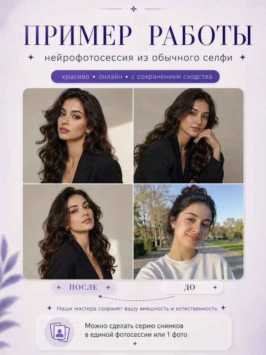 Нейрофотосессия онлайн по фото — результат обработки