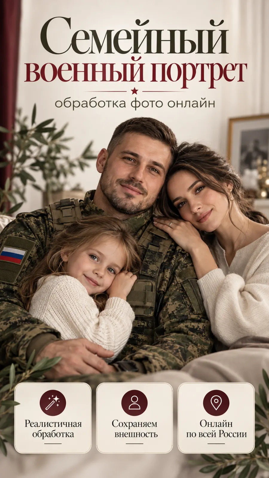 Работа студии: Военный портрет по фото — электронный файл