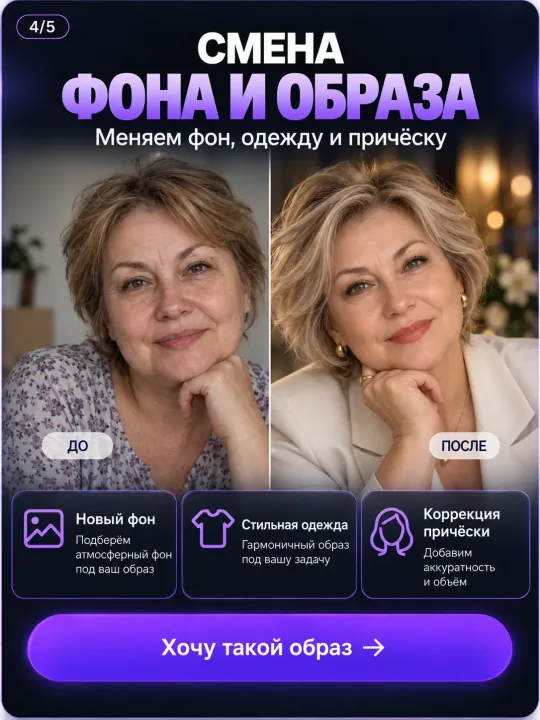 Обработка и ретушь фото онлайн — пример 2