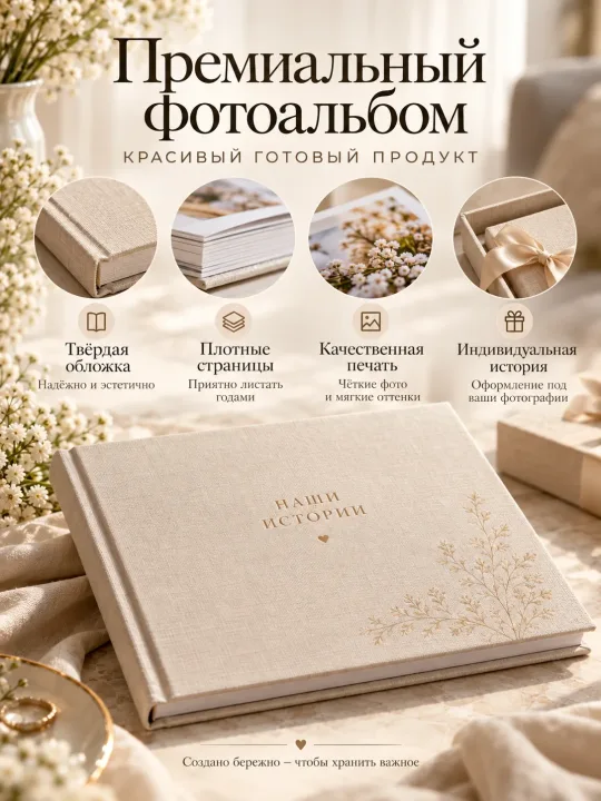 Фотоальбом на заказ с вашими фотографиями — пример 2