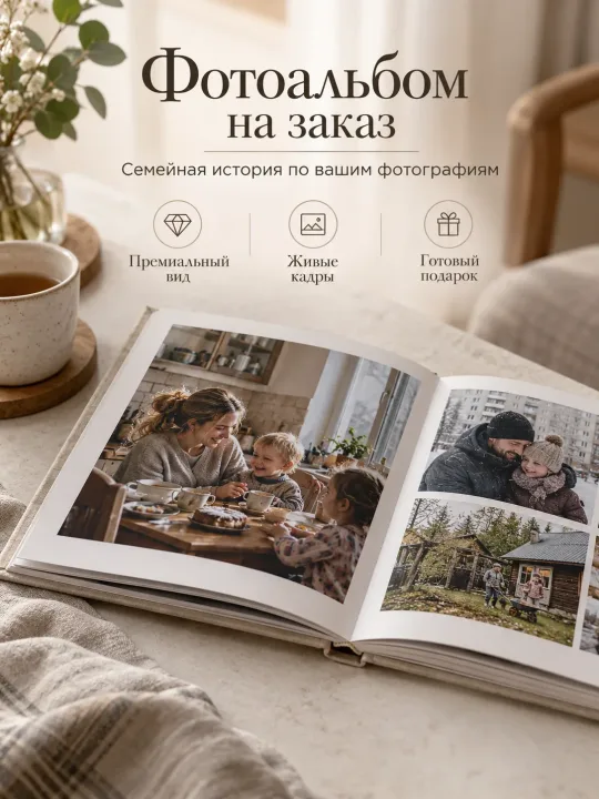 Фотокнига с индивидуальным дизайном