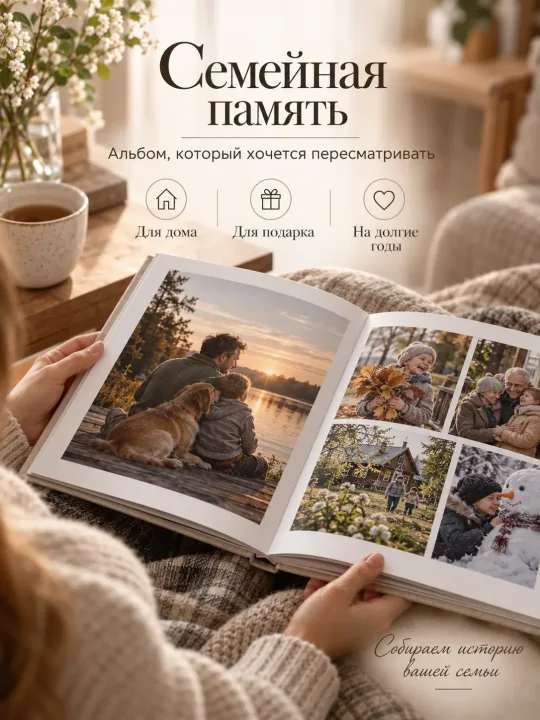 Пример: Фотокнига с индивидуальным дизайном
