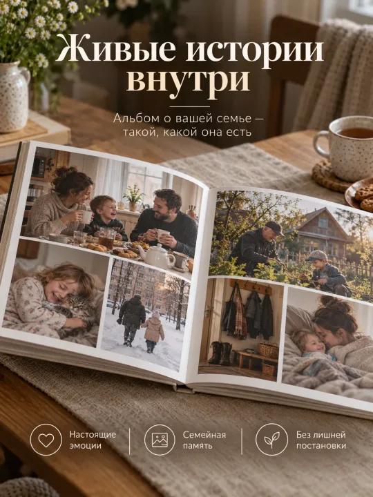 Фотоальбом на заказ с вашими фотографиями — пример 2