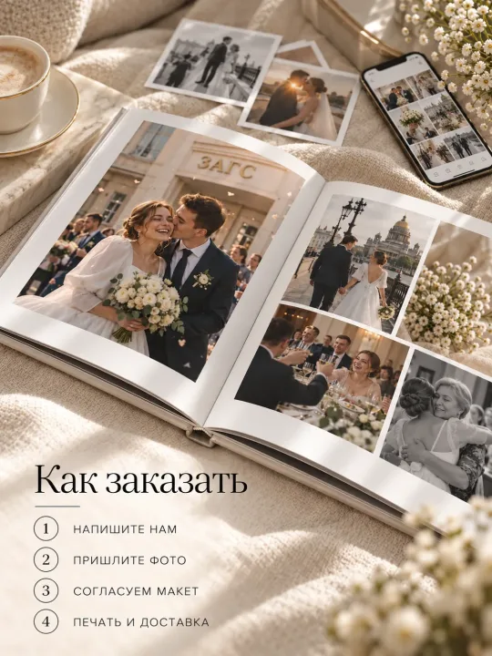 Фотоальбом на заказ с вашими фотографиями · фото 4