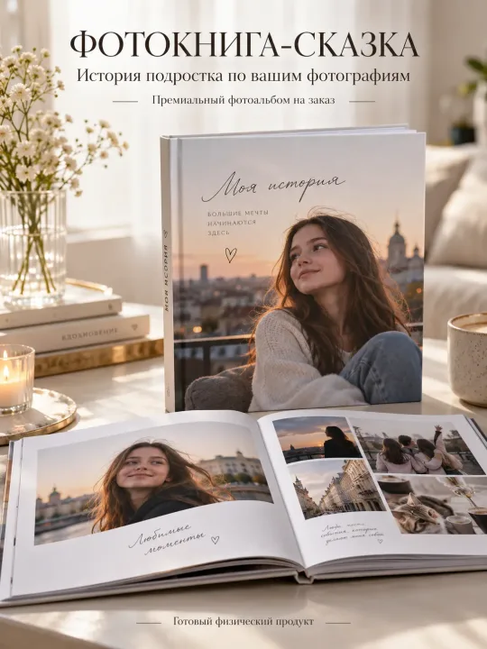 Персональная книга на заказ по вашей истории