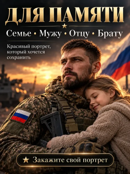 Военный портрет по фото — электронный файл