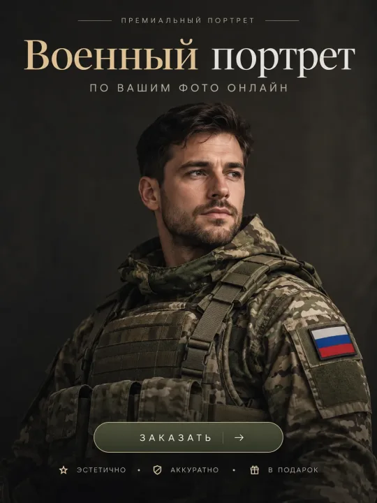 Военный портрет на заказ