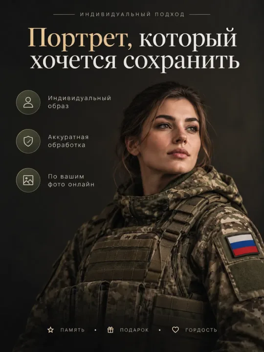 Военный портрет на заказ — пример 2