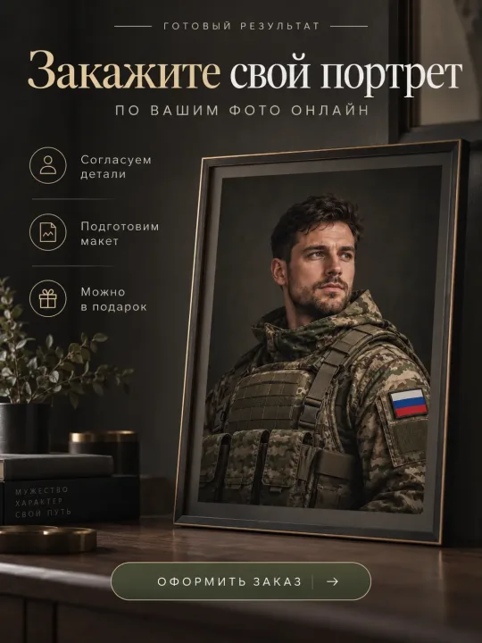 Военный портрет на заказ