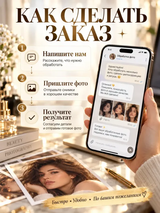 Обработка и ретушь фото онлайн — пример 2