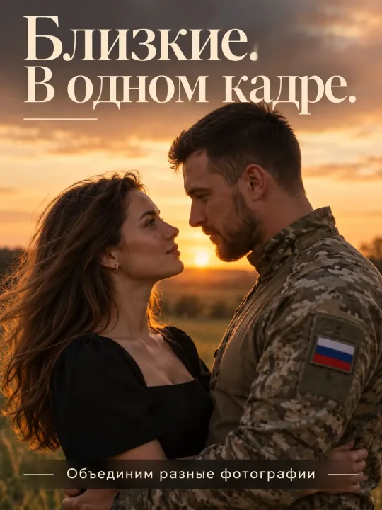 Пример: Военный портрет по фото — электронный файл, семейная фотосессия