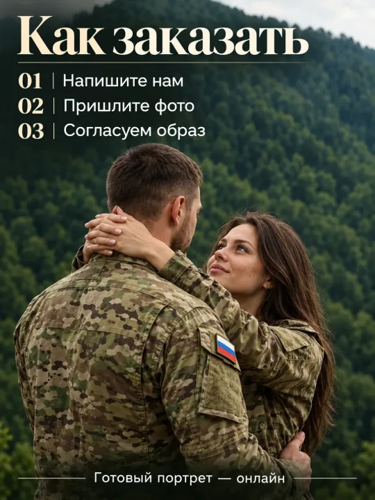 Военный портрет по фото — электронный файл, семейная фотосессия · фото 4