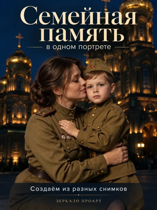 Электронный военный портрет по фото