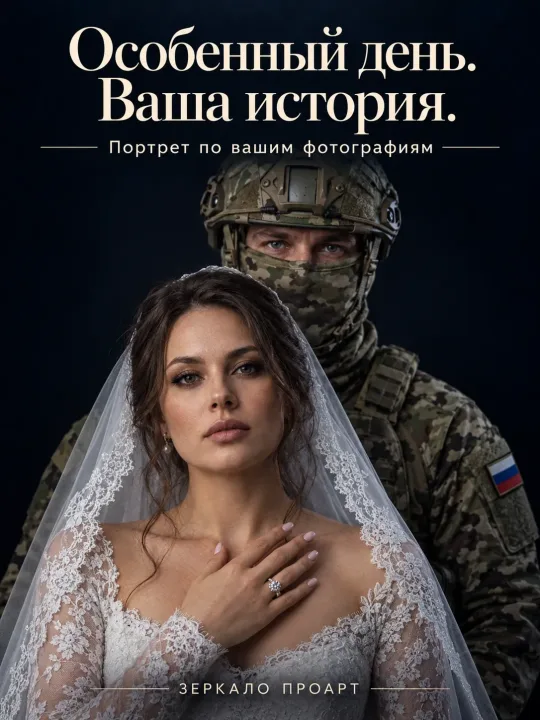 Пример: Электронный военный портрет по фото