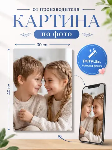 Картина по фото на холсте на заказ 30х40