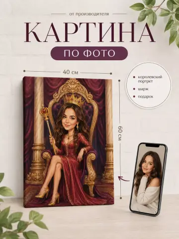 Картина по фото на холсте на заказ 40х60