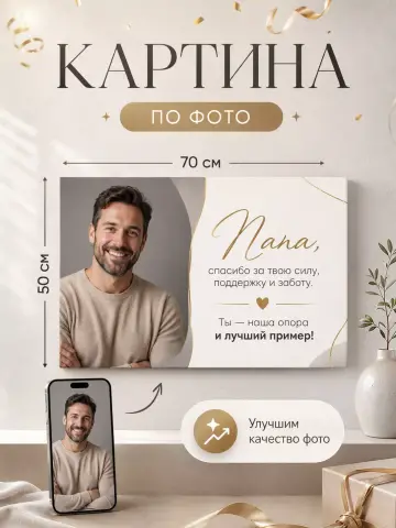 Картина по фото на заказ 50х70