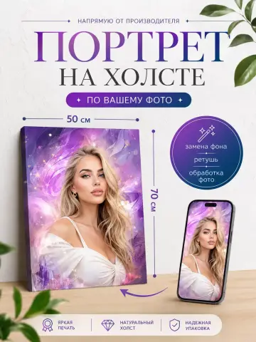 Картина по фото на заказ 50х70 см