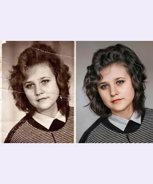 Реставрация старых фотографий — услуга в VK Маркете, студия Зеркало ПроАрт